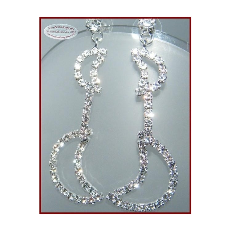 NSA|Bigiotteria : Orecchini colore Argento con ciondoli a Luna