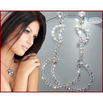 NSA|Bigiotteria : Orecchini colore Argento con ciondoli a Luna