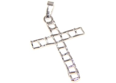 NSA|925 silver pendant with openwork cross arms for men and women