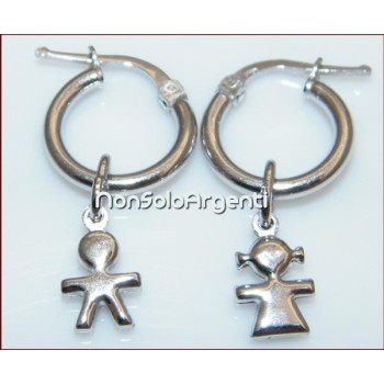 NSA|Ciondolo Argento 925 : bambina bimba charme per bracciale