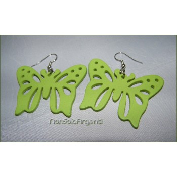 NSA|wood pulp colored butterfly earrings for women pendants