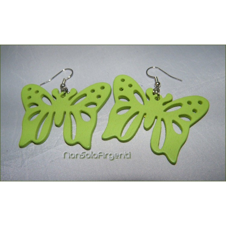 NSA|wood pulp colored butterfly earrings for women pendants