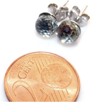 NSA|orecchini in argento 925 "magic ball" con pallina cangiante