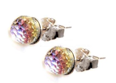 NSA|orecchini in argento 925 "magic ball" con pallina cangiante