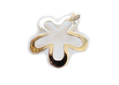 NSA|Flower pendant 925 silver pendant without necklace open empty