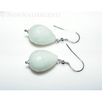 NSA|Argento 925 : Orecchini con ciondoli PERLE Briolette di AMAZZONITE