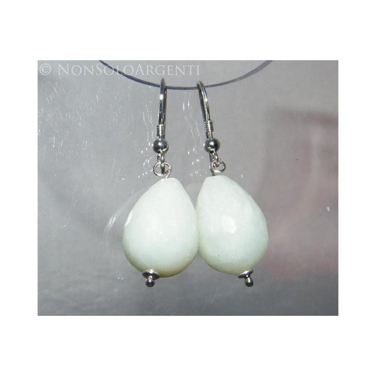 NSA|Argento 925 : Orecchini con ciondoli PERLE Briolette di AMAZZONITE