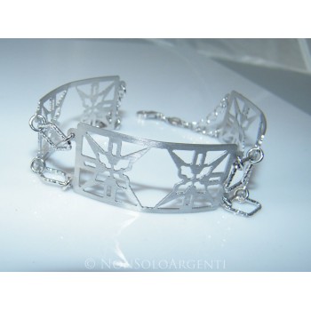 NSA|925 silver: High semi-rigid modular women's bracelet