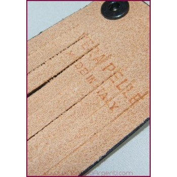 NSA|Bigiotteria : Bracciale Braccialetto UNISEX alto in vera pelle nera