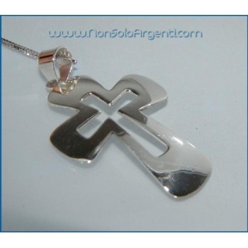 NSA|925 SILVER Choker with Cross Pendant necklace with crucifix