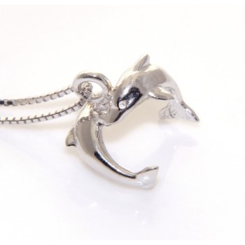 NSA|fine silver : Necklace for  woman with   half moon