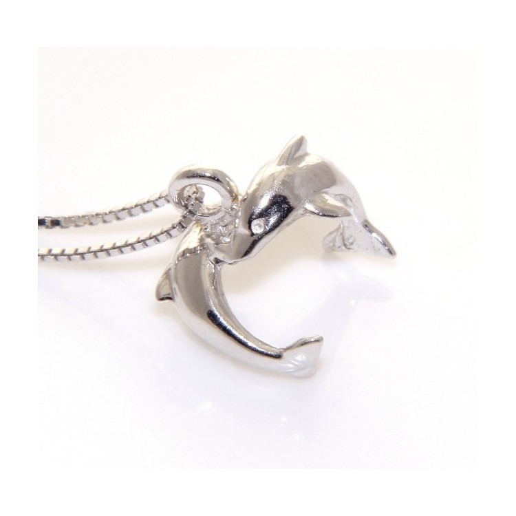 NSA|fine silver : Necklace for  woman with   half moon