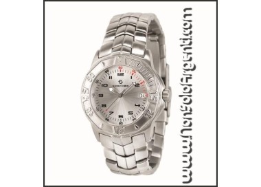 NSA|Orologio donna date acciaio silver