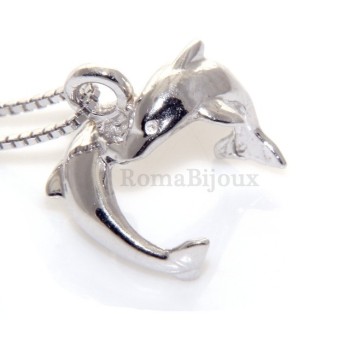 NSA|fine silver : Necklace for  woman with   half moon