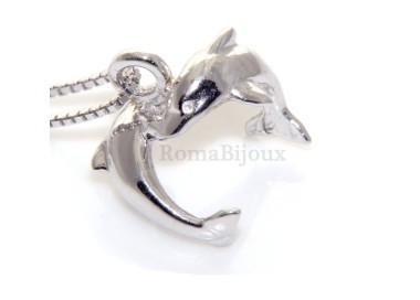 NSA|fine silver : Necklace for  woman with   half moon