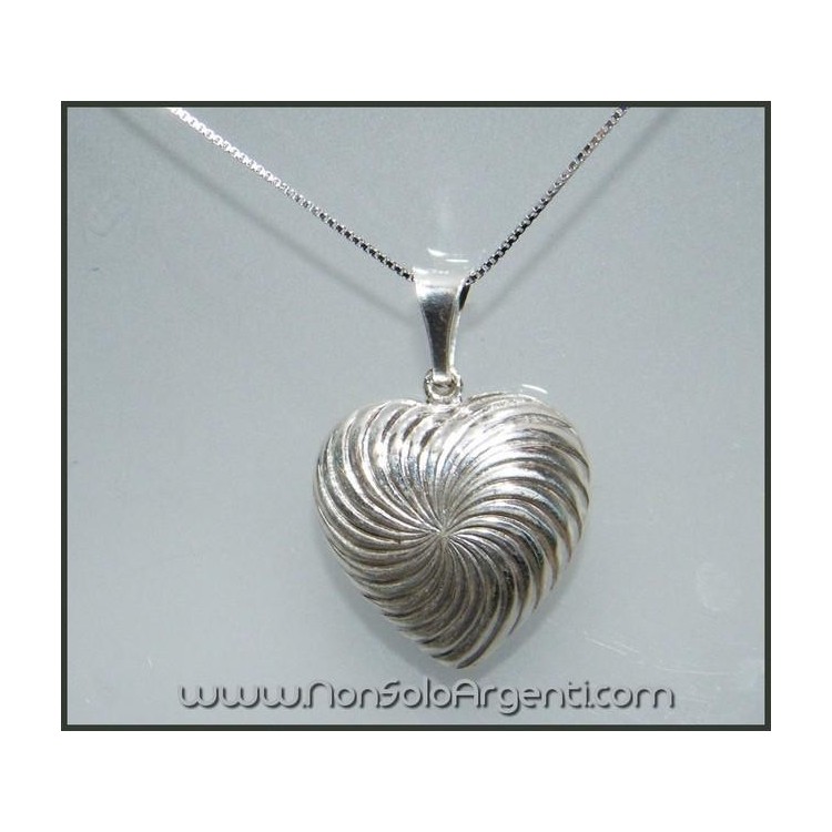 NSA|Argento 925 : Collana veneziana con  ciondolo a cuore