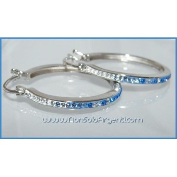 NSA| Cerchi con zirconi colorati