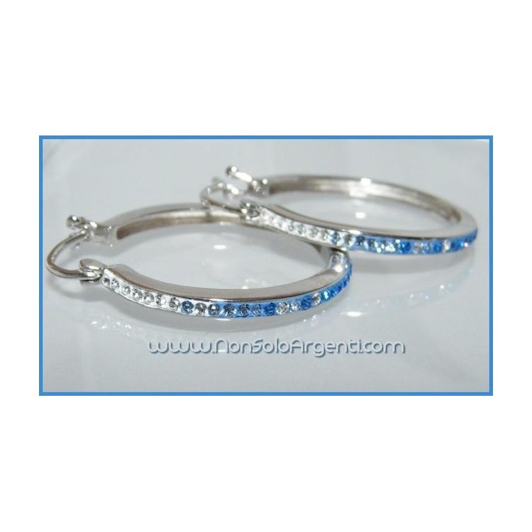 NSA| Cerchi con zirconi colorati