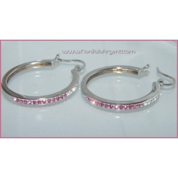 NSA|Argento 925 Rodiato : Orecchini Anelle