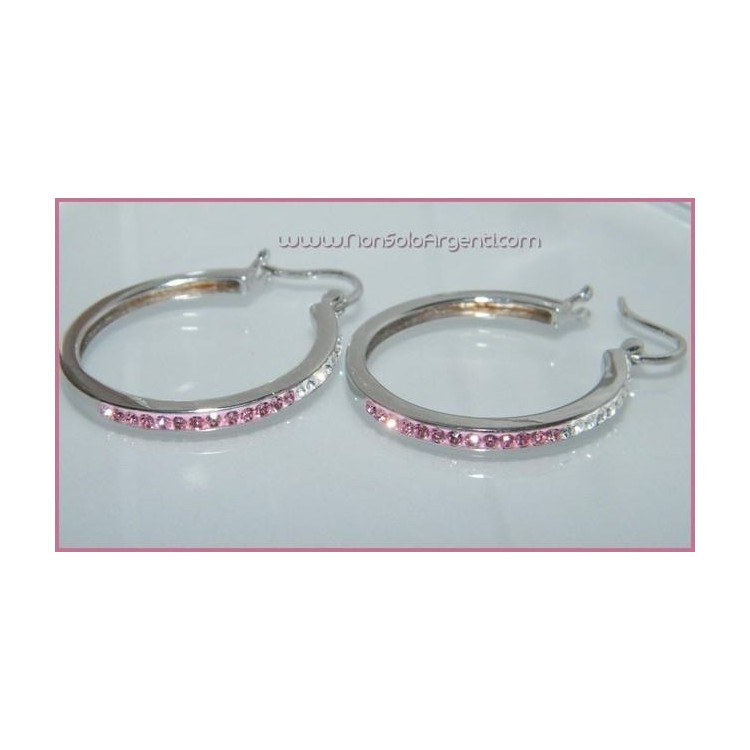 NSA|Argento 925 Rodiato : Orecchini Anelle