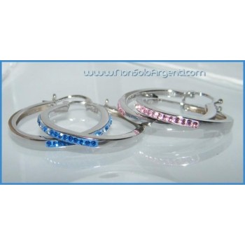 NSA|Argento 925 Rodiato : Orecchini Anelle