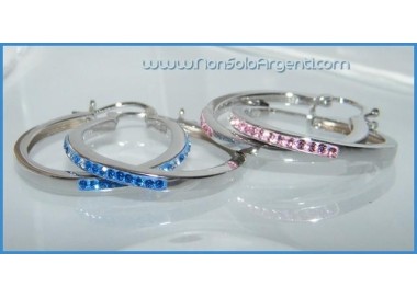 NSA|Argento 925 Rodiato : Orecchini Anelle