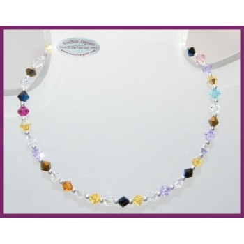 NSA|Bracciale Argento 925 Con Swarovski Bicono mis. 21