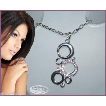 NSA|Necklace Jewelery Circle Pendant in 3 colors