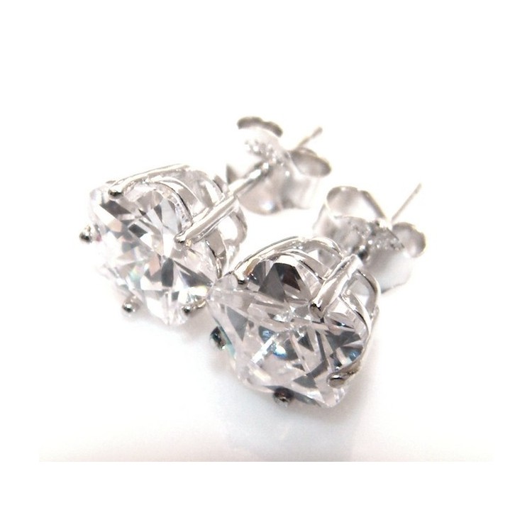 NSA|Silver 925: earrings man / woman flower