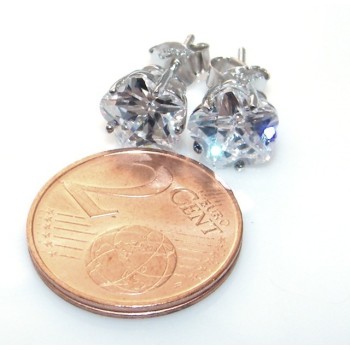 NSA|Silver 925: earrings man / woman flower