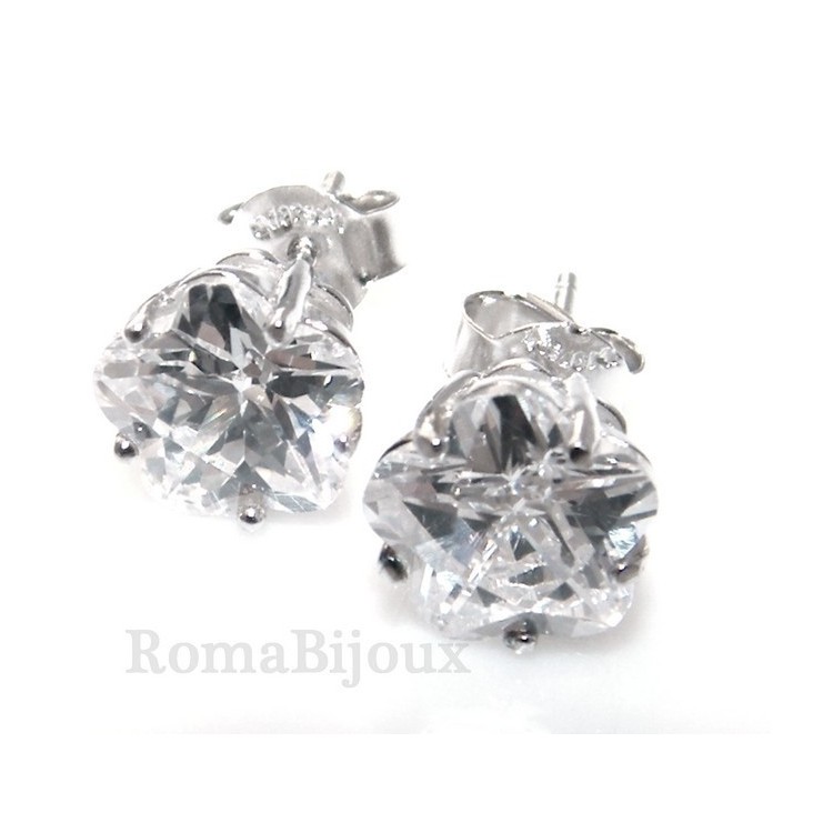 NSA|Silver 925: earrings man / woman flower