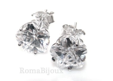 NSA|Silver 925: earrings man / woman flower