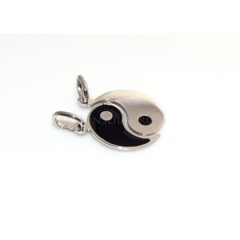 NSA|fine silver, pendant yin and yang