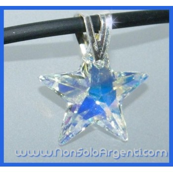 NSA|Ciondolo in Argento 925 con Stella Media swarovski certificato