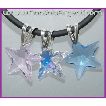 NSA|Ciondolo in Argento 925 con Stella Media swarovski certificato