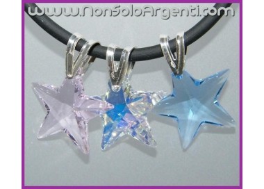 NSA|Ciondolo in Argento 925 con Stella Media swarovski certificato
