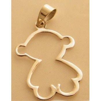 NSA|teddy bear pendant in solid 925 silver for women and girls