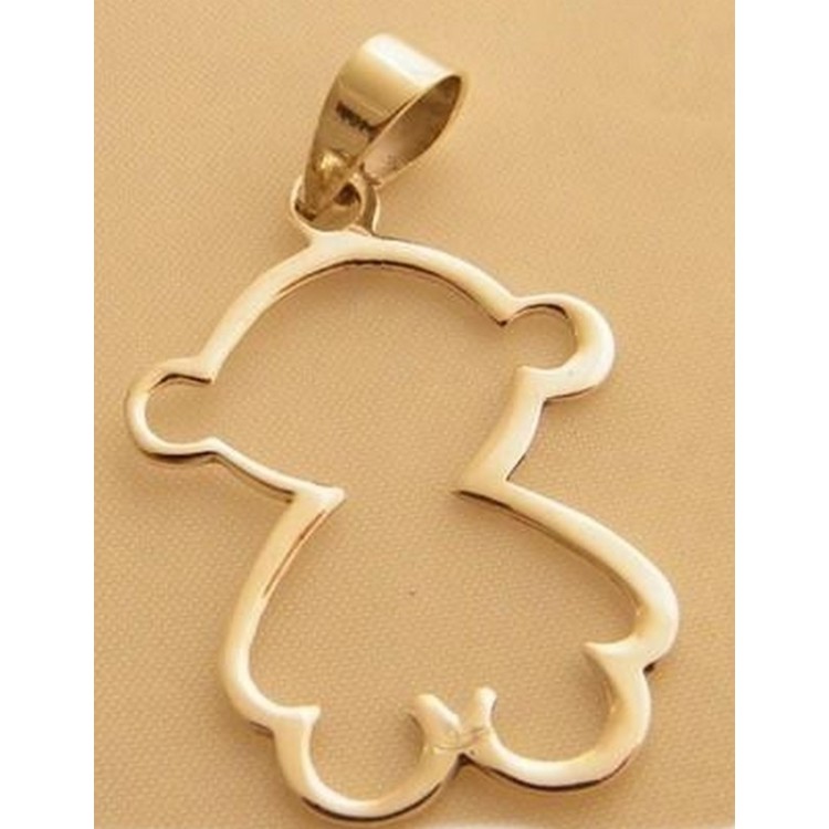 NSA|teddy bear pendant in solid 925 silver for women and girls