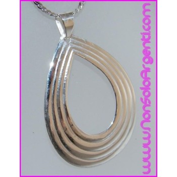 NSA|Ciondolo Argento 925 : Goccia Grande