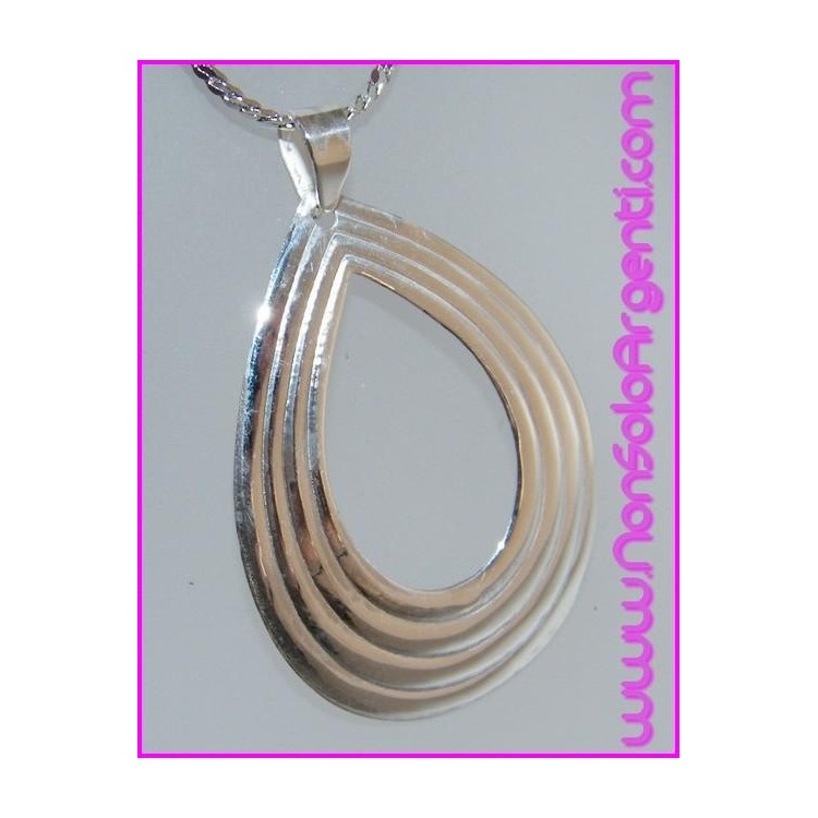 NSA|Ciondolo Argento 925 : Goccia Grande