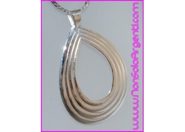 NSA|Ciondolo Argento 925 : Goccia Grande