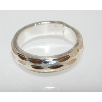 NSA|Anello Argento 925 da uomo : Fascia lavorata mis 20