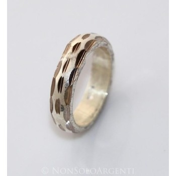 NSA|925 silver men's ring: worked band size 20