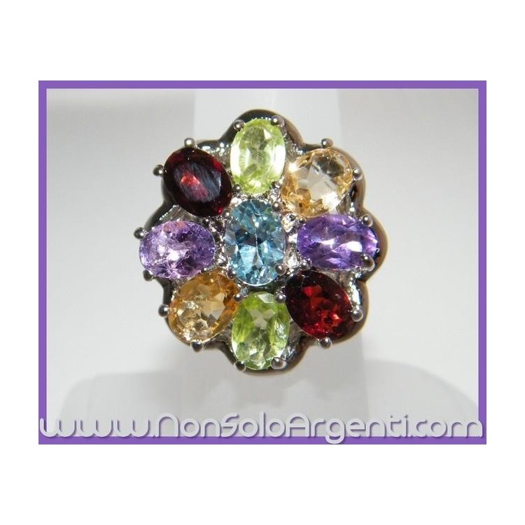 NSA|Argento 925 : Anello in argento 925 con Topazio