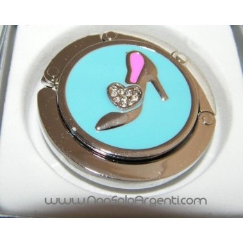 NSA|GANCIO per Borsa Gioiello : Pieghevole smaltato con strass - Modello Chanel