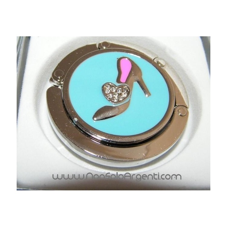 NSA|GANCIO per Borsa Gioiello : Pieghevole smaltato con strass - Modello Chanel