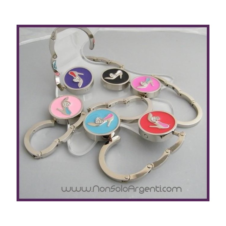 NSA|GANCIO per Borsa Gioiello : Pieghevole smaltato con strass - Modello Chanel