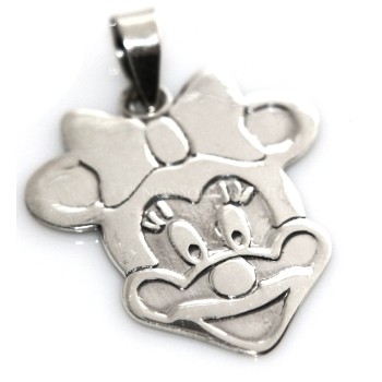 NSA|Argento 925 : Ciondolo Medaglia Cartoon Grande  figura topolina o Topolino