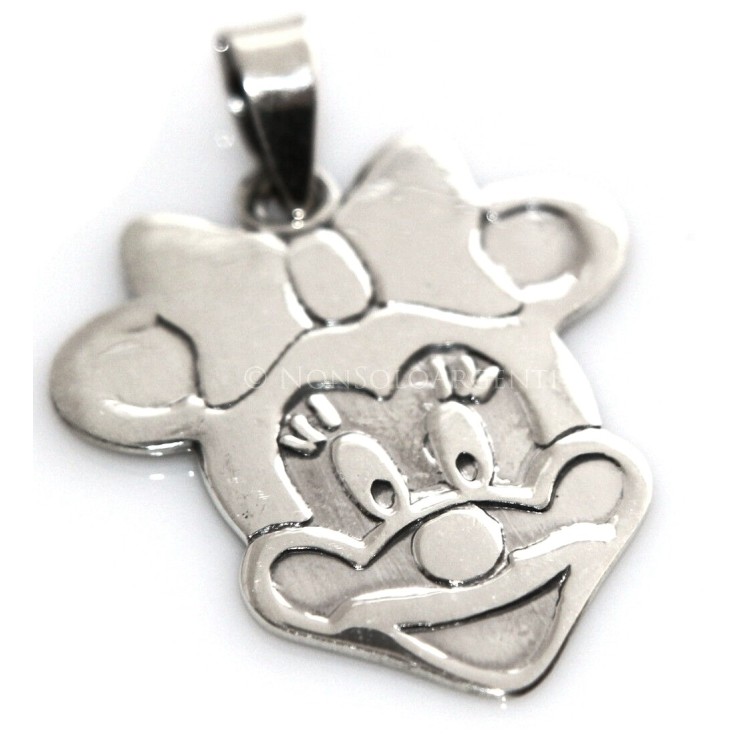 NSA|925 Silver : Cartoon Medal Pendant Large mouse or little mouse figure