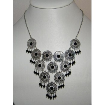 NSA|Bigiotteria : Collana Filigrana con ciondolini di perline e strass